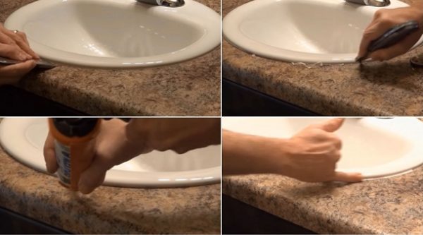 How to Caulk a Bathroom Sink